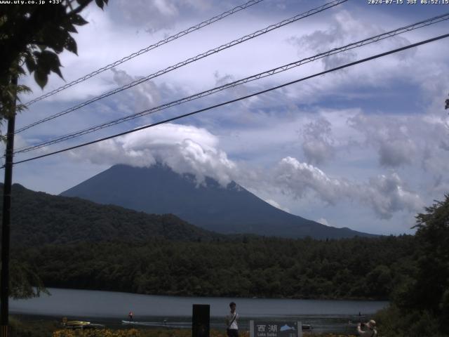 西湖からの富士山