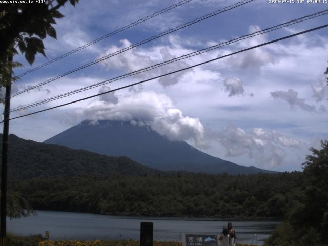 西湖からの富士山