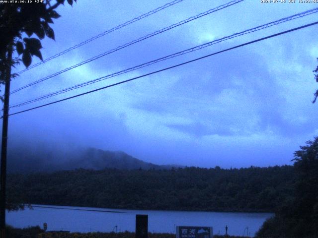 西湖からの富士山