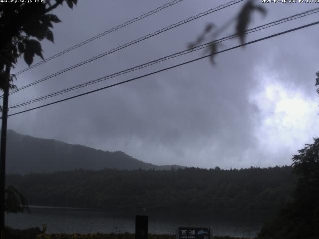 西湖からの富士山