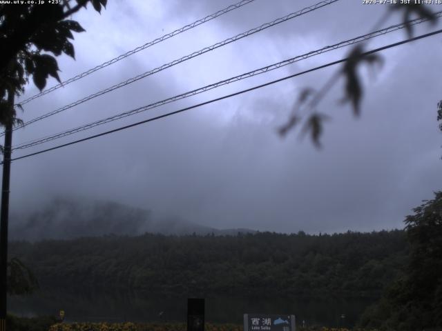 西湖からの富士山