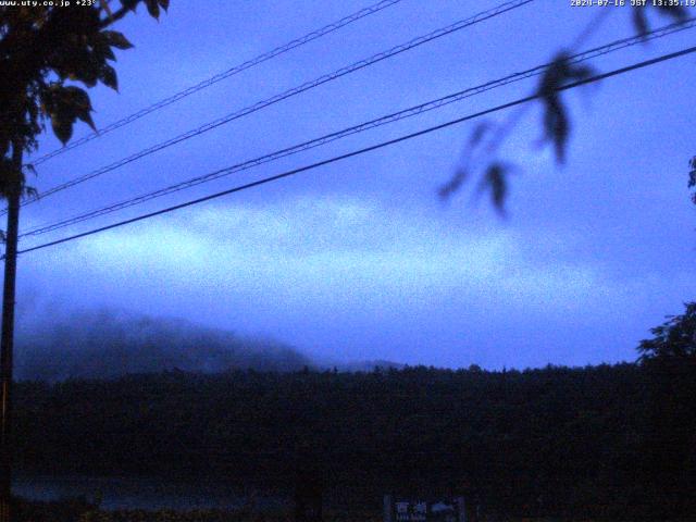 西湖からの富士山