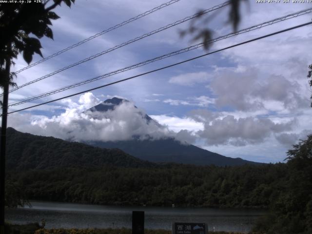 西湖からの富士山