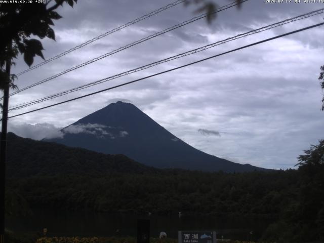 西湖からの富士山