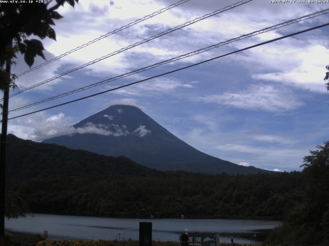 西湖からの富士山