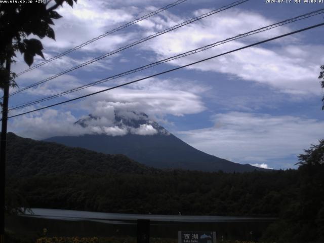 西湖からの富士山