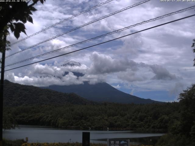 西湖からの富士山