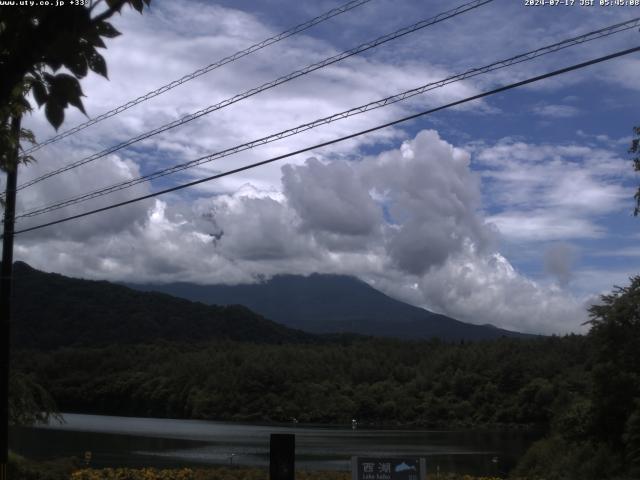 西湖からの富士山