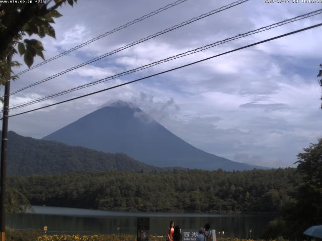 西湖からの富士山