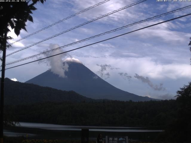 西湖からの富士山