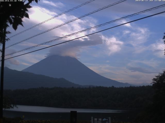 西湖からの富士山