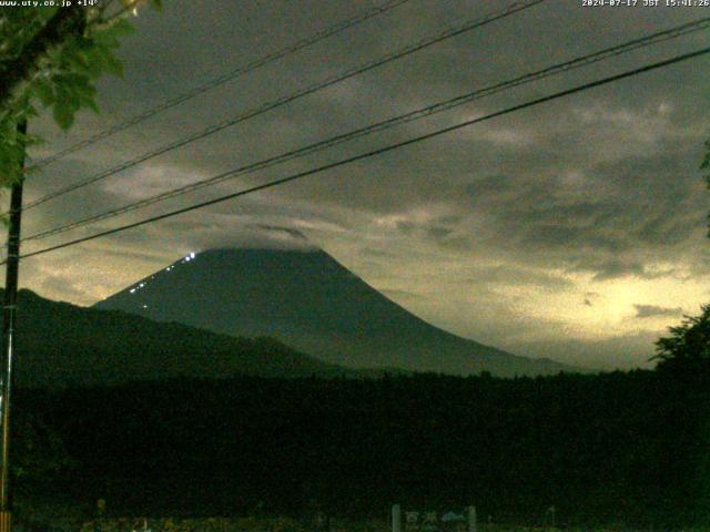 西湖からの富士山