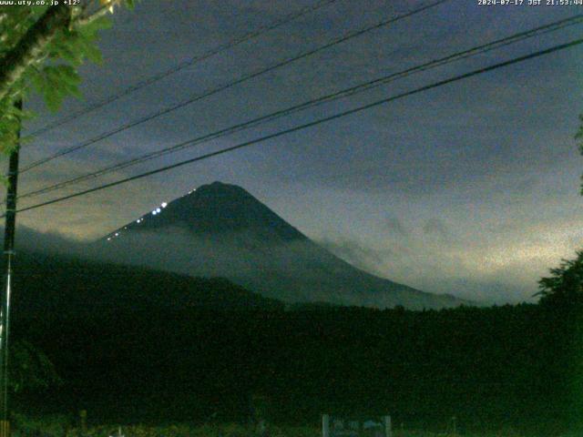 西湖からの富士山