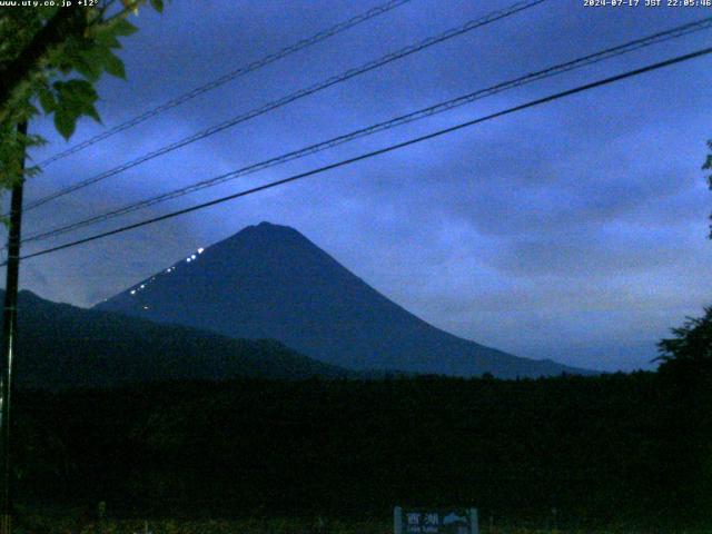 西湖からの富士山