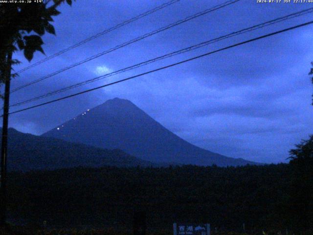 西湖からの富士山