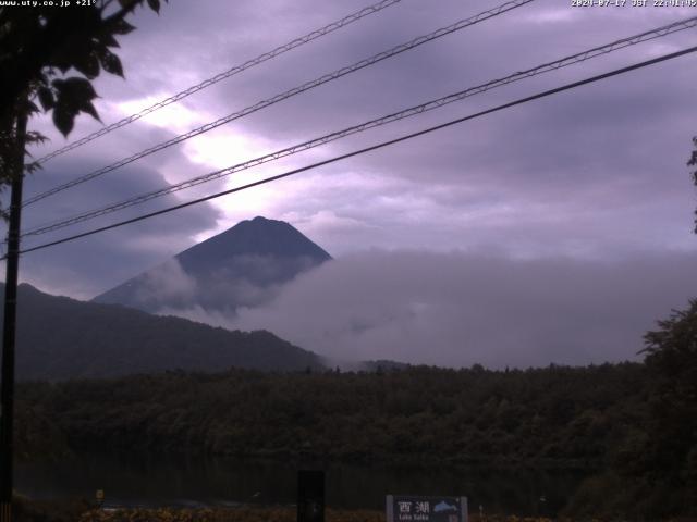 西湖からの富士山