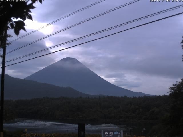 西湖からの富士山