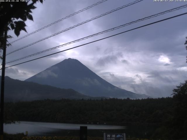 西湖からの富士山