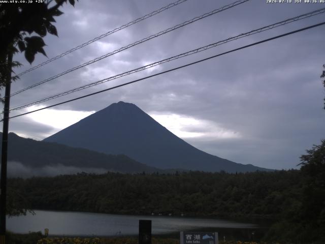 西湖からの富士山