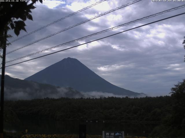 西湖からの富士山