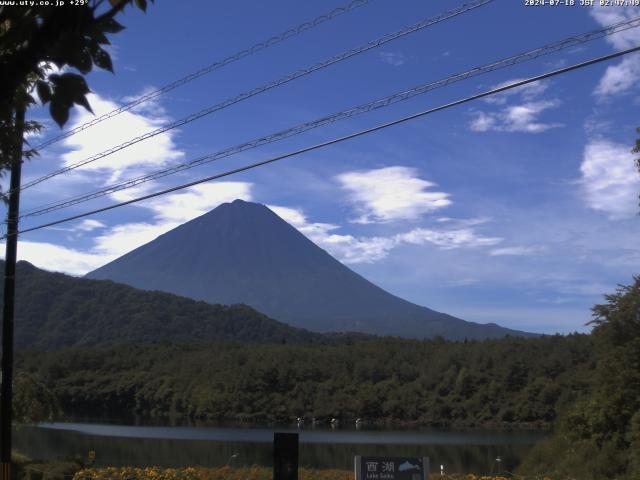 西湖からの富士山