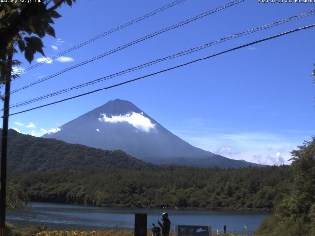 西湖からの富士山