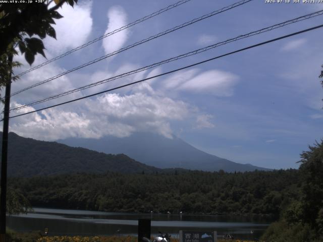 西湖からの富士山