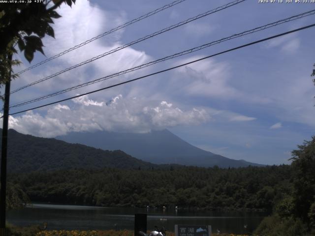 西湖からの富士山