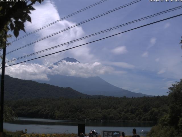 西湖からの富士山