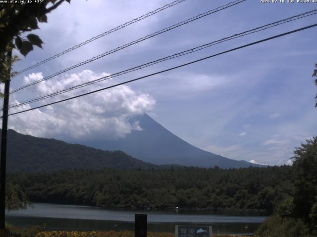 西湖からの富士山