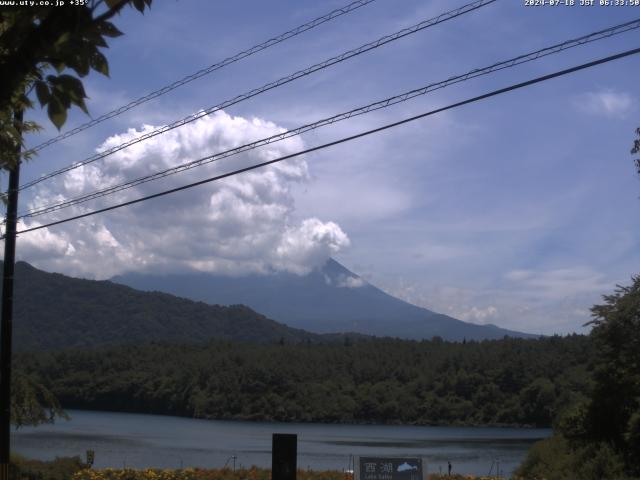 西湖からの富士山