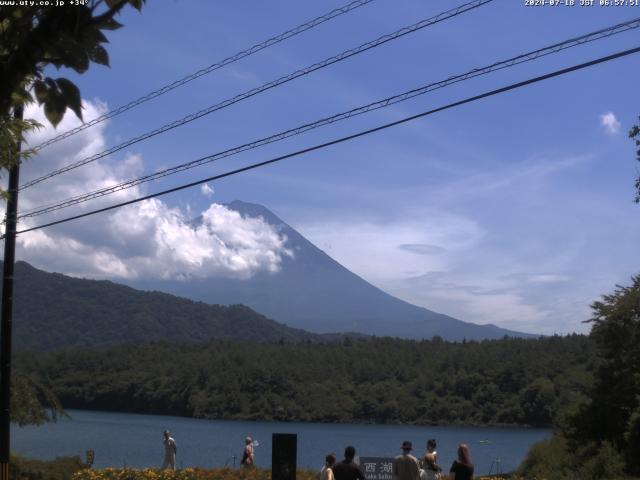 西湖からの富士山