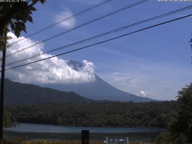 西湖からの富士山