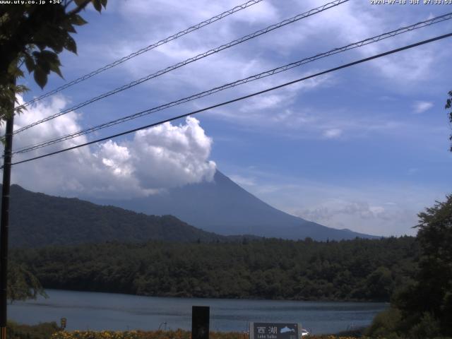 西湖からの富士山