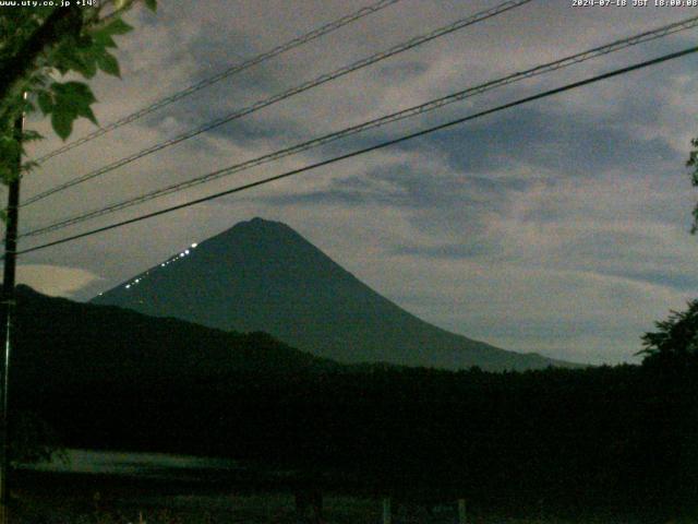 西湖からの富士山