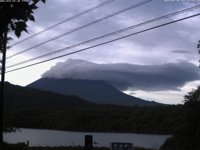 西湖からの富士山