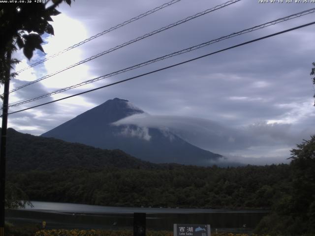 西湖からの富士山