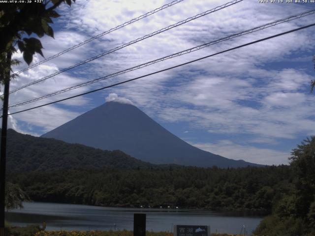 西湖からの富士山