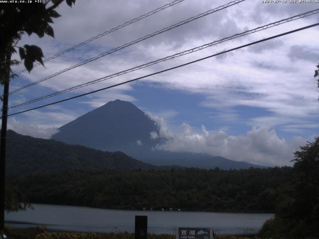 西湖からの富士山