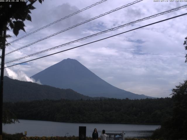 西湖からの富士山