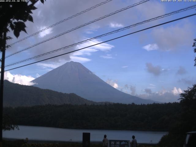 西湖からの富士山