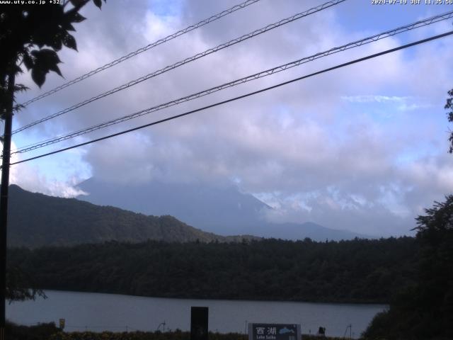 西湖からの富士山