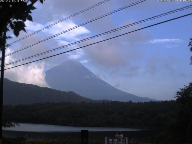 西湖からの富士山