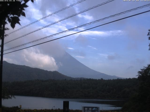 西湖からの富士山