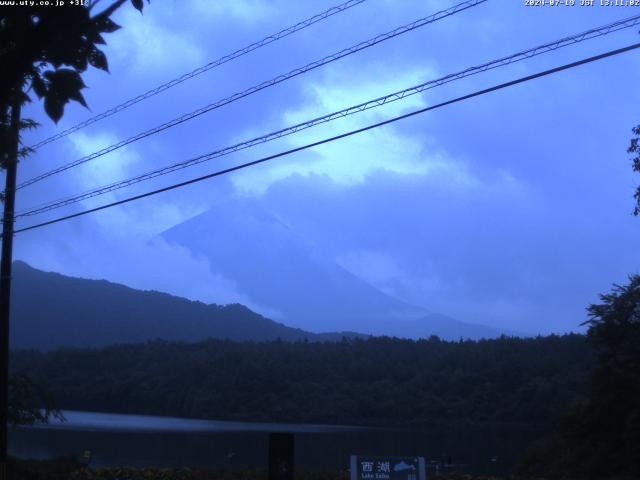 西湖からの富士山