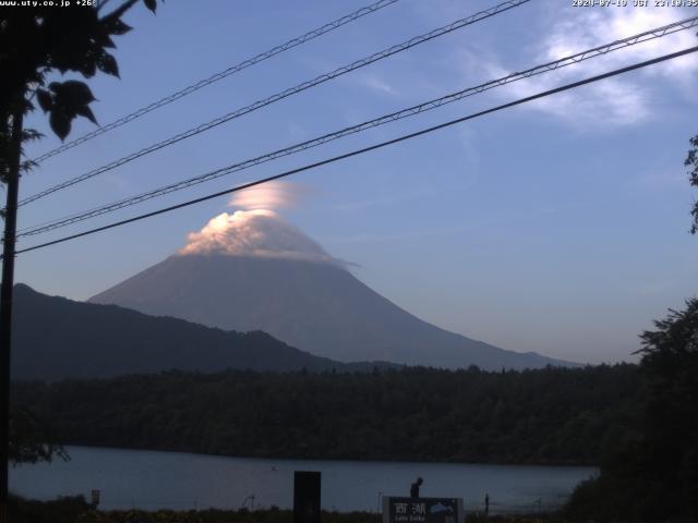 西湖からの富士山