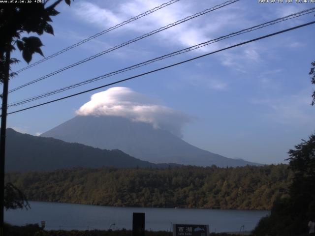 西湖からの富士山