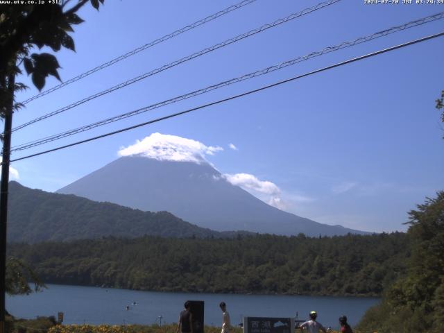 西湖からの富士山