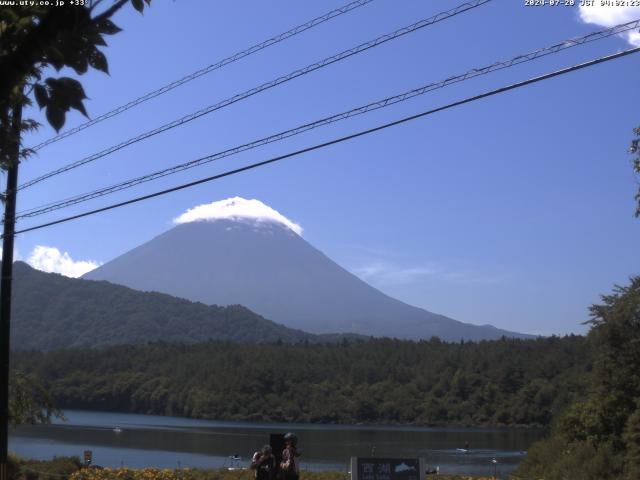 西湖からの富士山