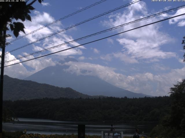 西湖からの富士山